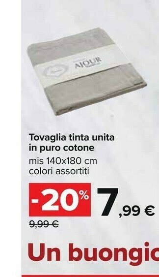 Carrefour Tovaglie offerta