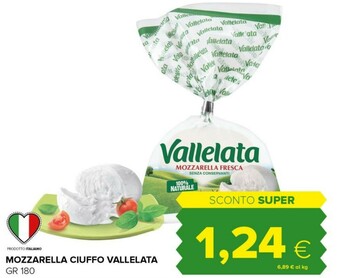 Tigre Vallelata Mozzarella Ciuffo offerta