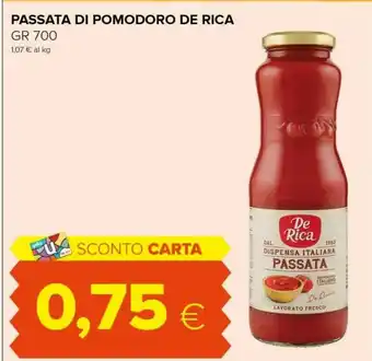 Tigre De rica Pura Passata Di Pomodoro Vallivo 700 G(ml) offerta