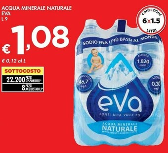 Bennet Eva Acqua Minerale Naturale offerta