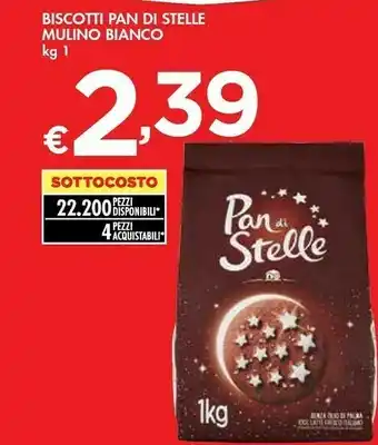 Bennet Mulino Bianco Biscotti Pan Di Stelle offerta