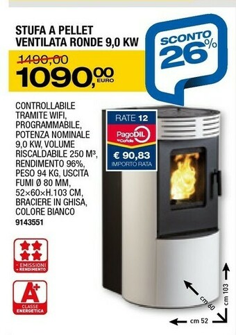 Bricofer Stufe a pellet offerta