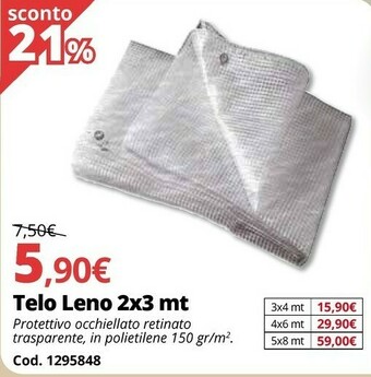 Brico Io Telo Leno 2x3 Mt offerta