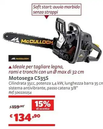 Bricocenter McCulloch Attrezzi da giardino offerta