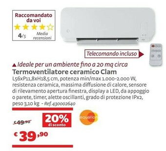 Bricocenter Termoventilatore offerta