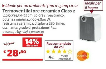 Bricocenter Termoventilatore offerta