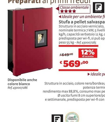 Bricocenter Stufe a pellet offerta