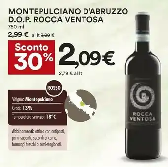 Coop Rocca Montepulciano d'Abruzzo offerta