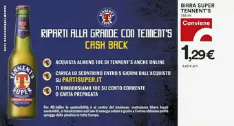 Coop Tennent's Birra offerta