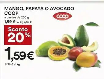 Coop Papaya! Frutta esotica offerta