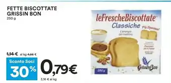 Coop Grissin bon Fette biscottate offerta