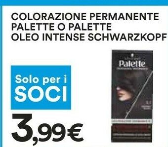 Coop Palette Tinte capelli offerta