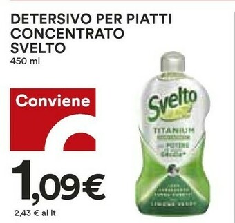 Coop Svelto Detersivo piatti offerta