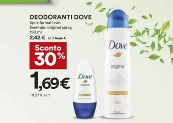 Coop Dove Deodorante offerta