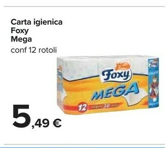 Carrefour Foxy Carta igienica offerta