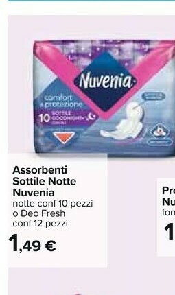 Carrefour Nuvenia Assorbenti offerta