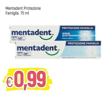 Famila Mentadent Dentifricio offerta