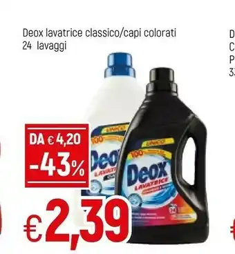 Famila Deox Lavatrice Capi Colorati 24 Lavaggi offerta