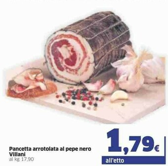 Villani Pancetta Arrotolata Al Pepe Nero