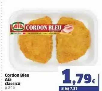 Aia Cordon Bleu Classico Prosciutto E Formaggio 245 G(ml)