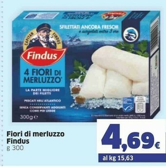 Ok Sigma Findus 4 Fiori Di Merluzzo 300 G(ml) offerta