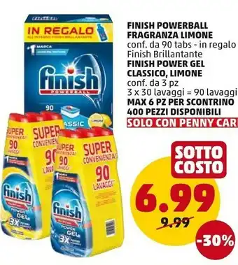 PENNY Finish Detersivo lavastoviglie offerta
