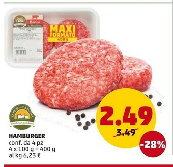 PENNY Hamburger offerta