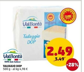 PENNY Valbontà Formaggio offerta