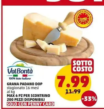 PENNY Valbontà Formaggio offerta