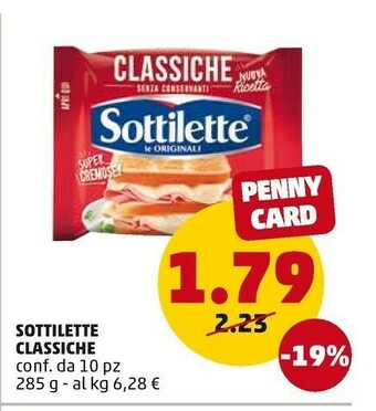 PENNY Sottilette offerta