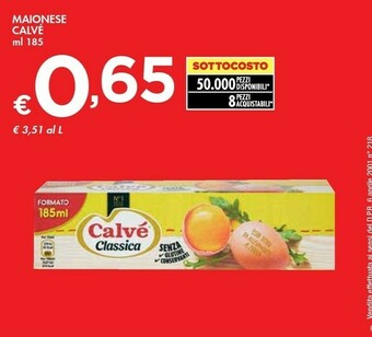 Bennet Calvè Maionese offerta