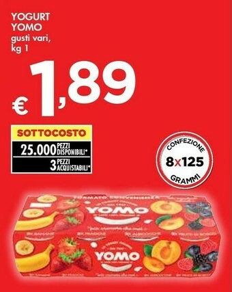 Bennet Yomo Yogurt offerta