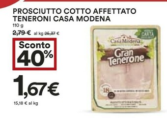 Coop Casa Modena Prosciutto cotto offerta