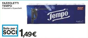 Coop Tempo Fazzoletti offerta
