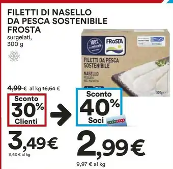 Coop Frosta Filetti Di Nasello Da Pesca Sostenibile offerta