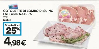 Coop Fattorie Natura Cotolette Di Lombo Di Suino offerta