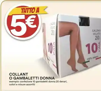 Coop Ipercoop Collant O Gambaletti Donna offerta