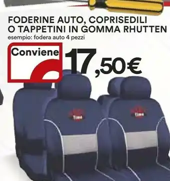 Coop Rhutten Foderine Auto offerta