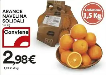 Coop Arance Navelina Solidali offerta