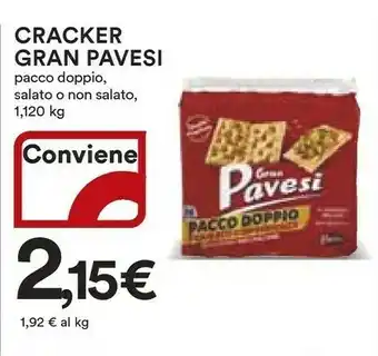 Coop Pavesi Cracker Gran Pacco Doppio offerta