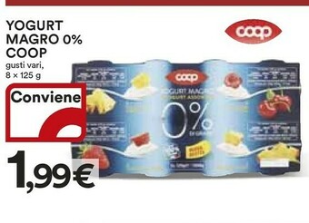 Coop Coop Yogurt Magro 0% offerta