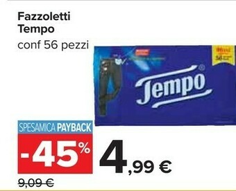 Carrefour Tempo Fazzoletti offerta