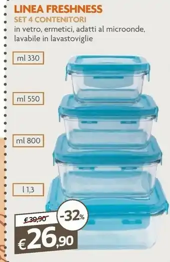 Galassia Excelsa Linea Freshness Set 4 Contenitori offerta