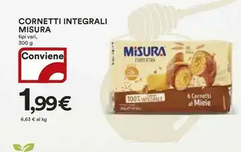 Ipercoop Misura Fibrextra Cornetti Al Miele 300 G(ml) offerta