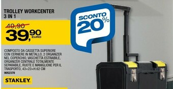 Bricofer Stanley Cassetta attrezzi offerta