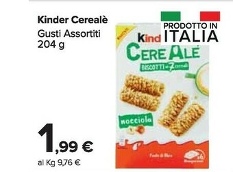Carrefour Market Kinder cereali offerta