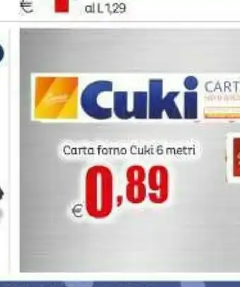 Elite Cuki Carta forno offerta