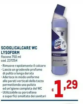 Metro Lysoform Pulizia bagno offerta