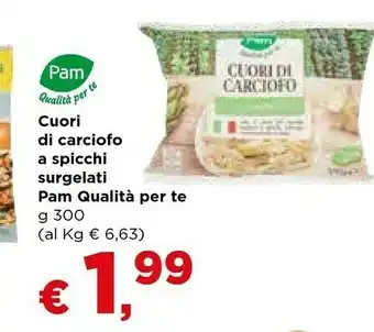 Metà Pam Cuori Di Carciofo A Spicchi Surgelati offerta