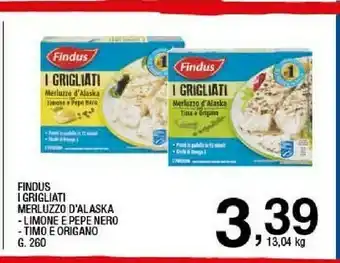 Ok Sigma Findus I Grigliati Merluzzo D'alaska 260 G offerta